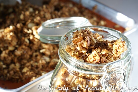 Coconut-Almond Granola - super quick & easy! | Our Lady of Second Helpings