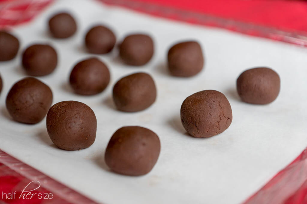 Dark Chocolate-Peanut Butter Truffles