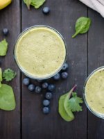 Don't say you should eat more vegetables - do it! This easy blueberry-banana green smoothie transforms leafy greens into a refreshing blended juice.