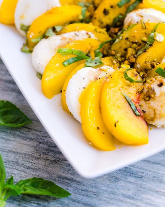 This summery recipe offers a peachy twist on an Italian favorite, peach caprese salad is an easy no-cook side dish you are sure to revisit again and again.