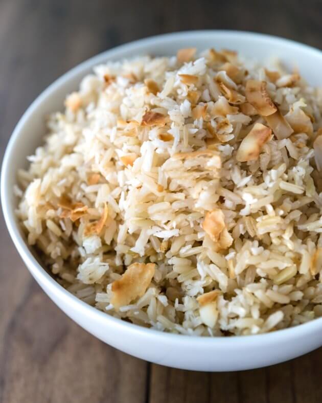 Light and fluffy, quick coconut rice couldn’t be easier. Only 3 ingredients! Aromatic with subtly sweet coconut flavorful.