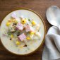 Easiest Low Fat Corn Chowder with Ham